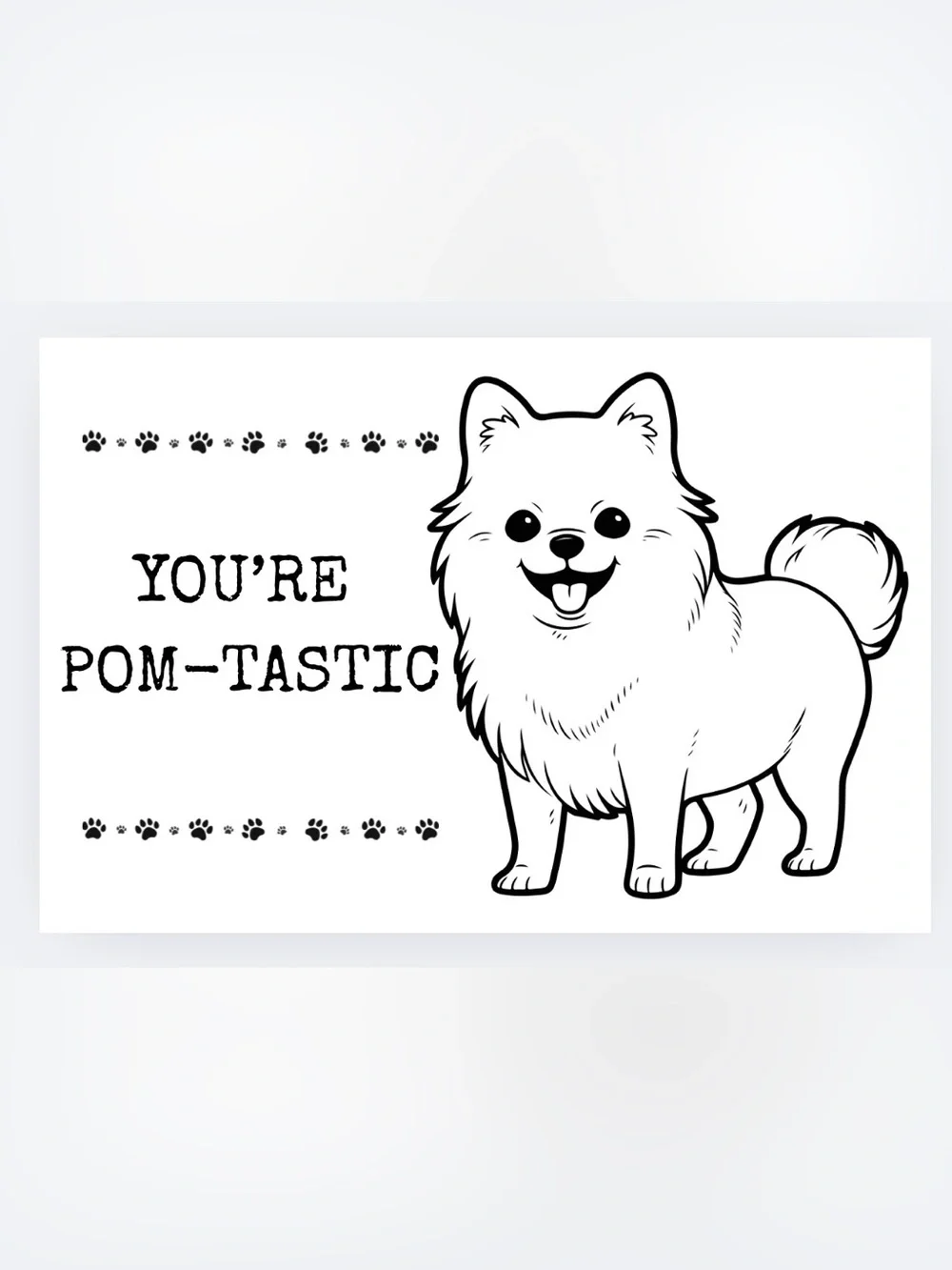 Handmade 50count Pomeranian Stickers
